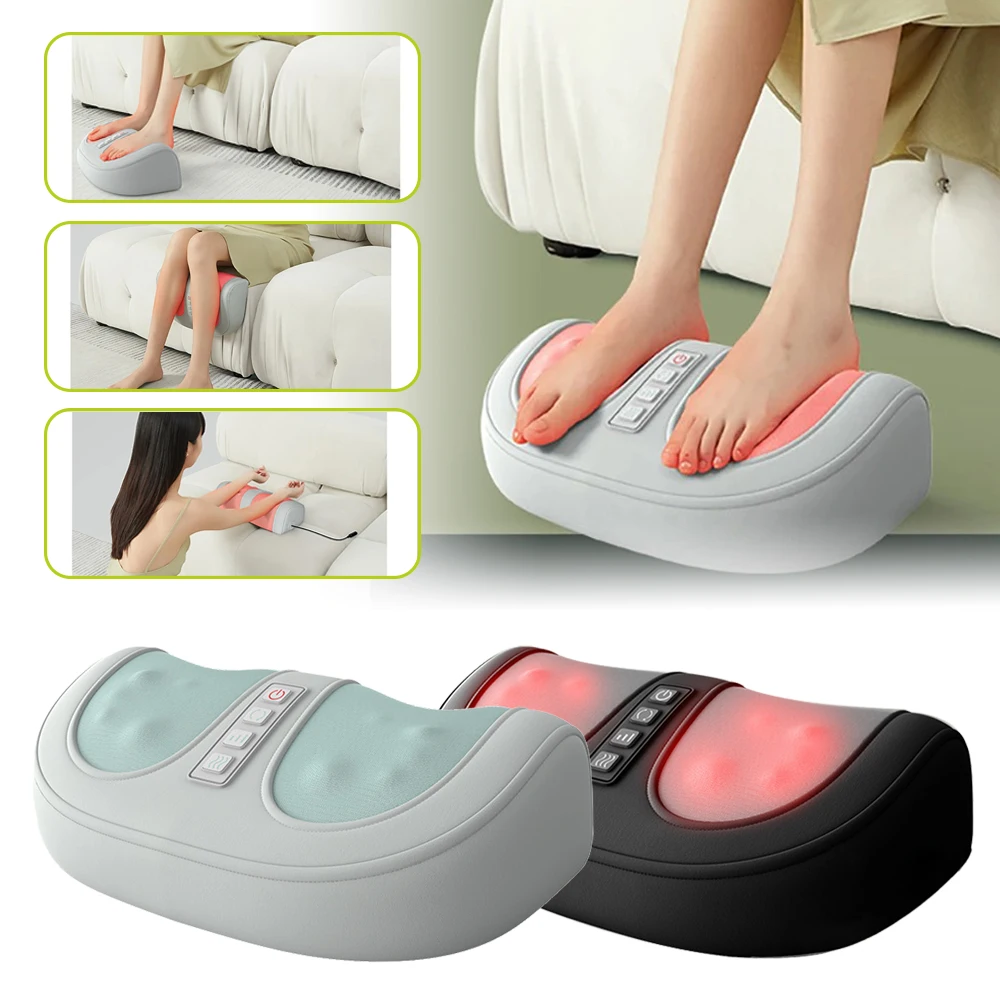

Foot Massage Machine Electric Foot Massager Hot Compress Shiatsu Kneading Rolling Relax Calf Arm Muscle Household Foot Spa Tool