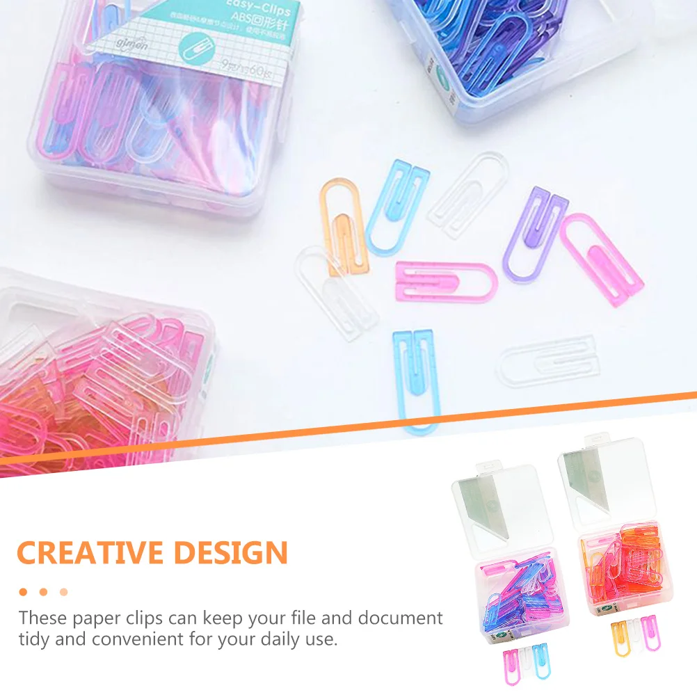 120 Pcs Paperclip Multifunction Cute Clips Abs Colorful Creative Child for Number
