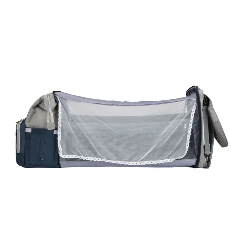 Large-capacity waterproof portable folding crib shoulder mother bag fashion leisure waterproof outing baby travel diaper handbag