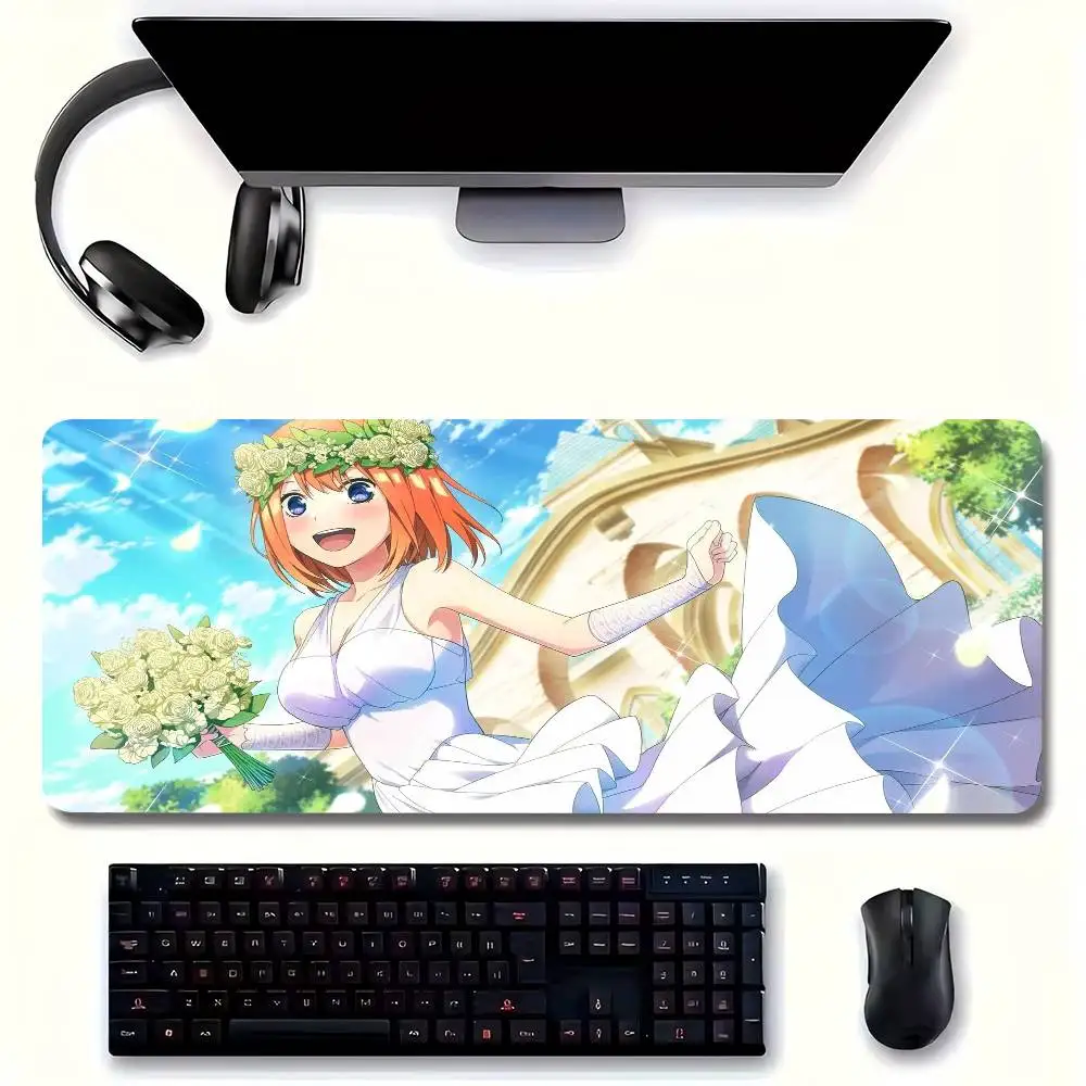 Nakano Yotsuba Animation Mousepad Non-slip Suitable For Office Computers Laptops E-sports Game Desk Mats XXL Keyboard