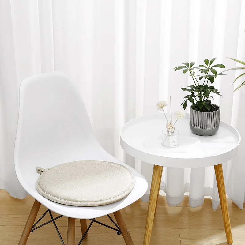 Round Cushion Memory Foam Seat Cushion Sponge Bench Chair Cushion Non-slip Mahogany Round Stool Round Solid Wood Chair Cushion