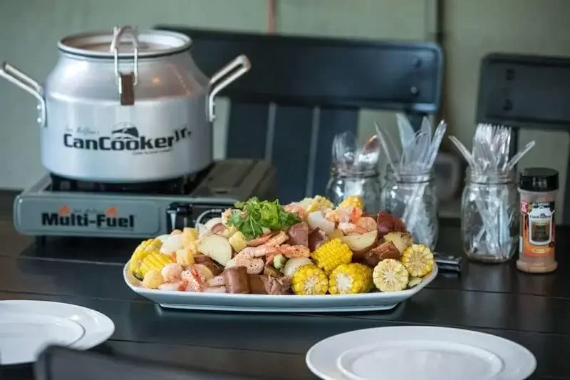 موقد صغير متعدد الوقود من CanCooker وعدة رفوف ، باخرة طعام محمولة للتخييم ، RVs أثناء التنقل ، الطبخ المنزلي ، يشمل بخار البخار