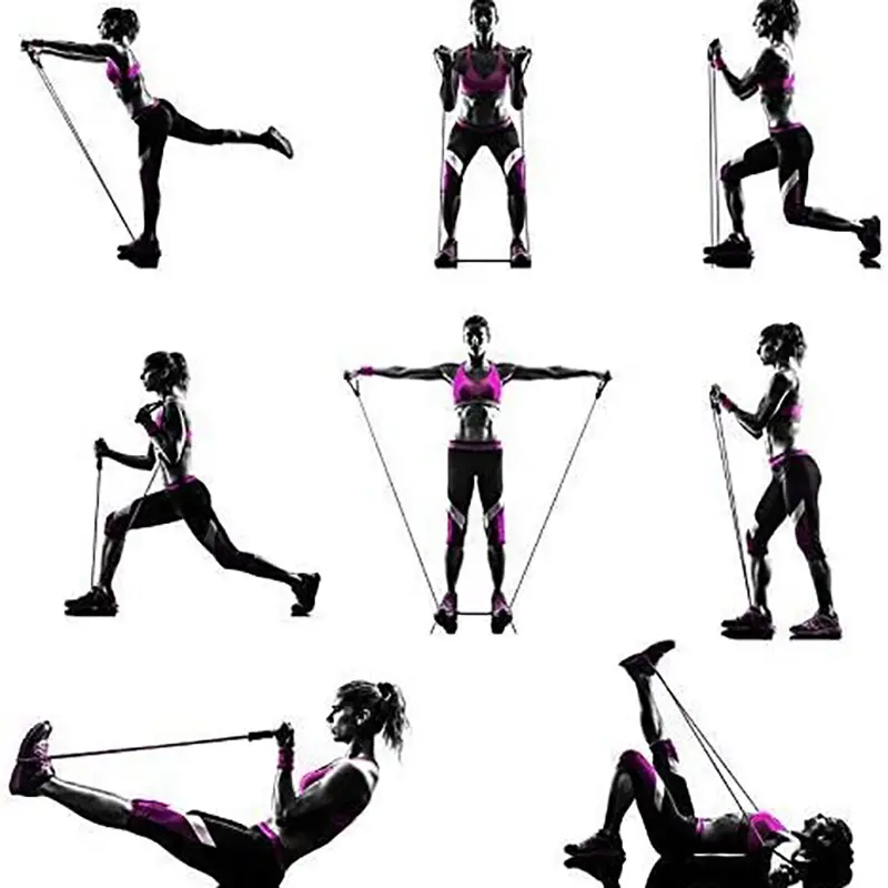 Resistance Bands With Handles, Exercise Bands, Workout Bands With Handles For Men Women, Strength Training Equipment At Home - 4