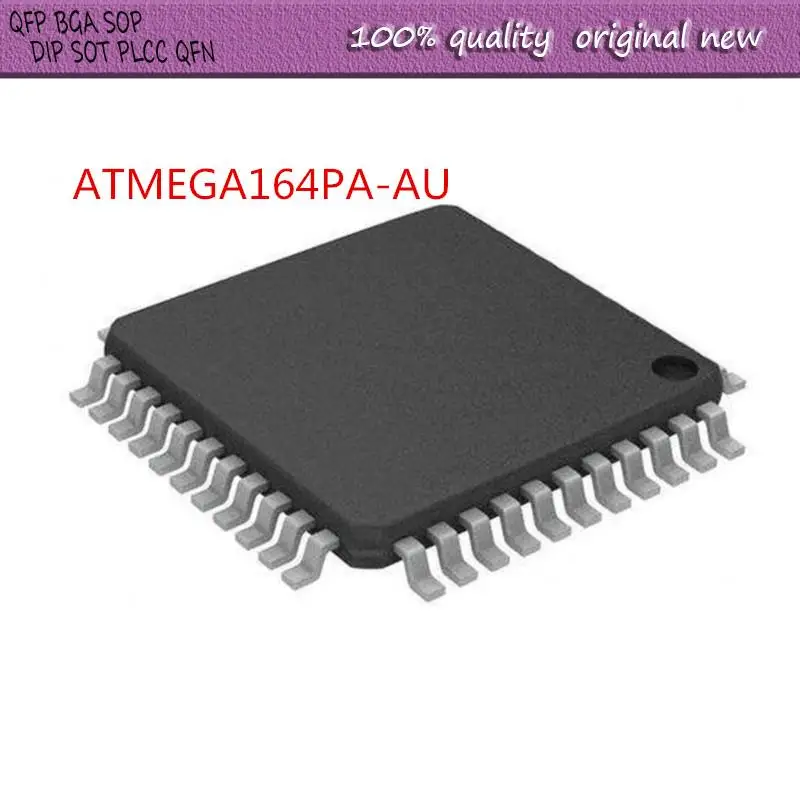 

NEW 2PCS/LOT ATMEGA164PA-AU ATMEGA164 ATMEGA164PA TQFP-44