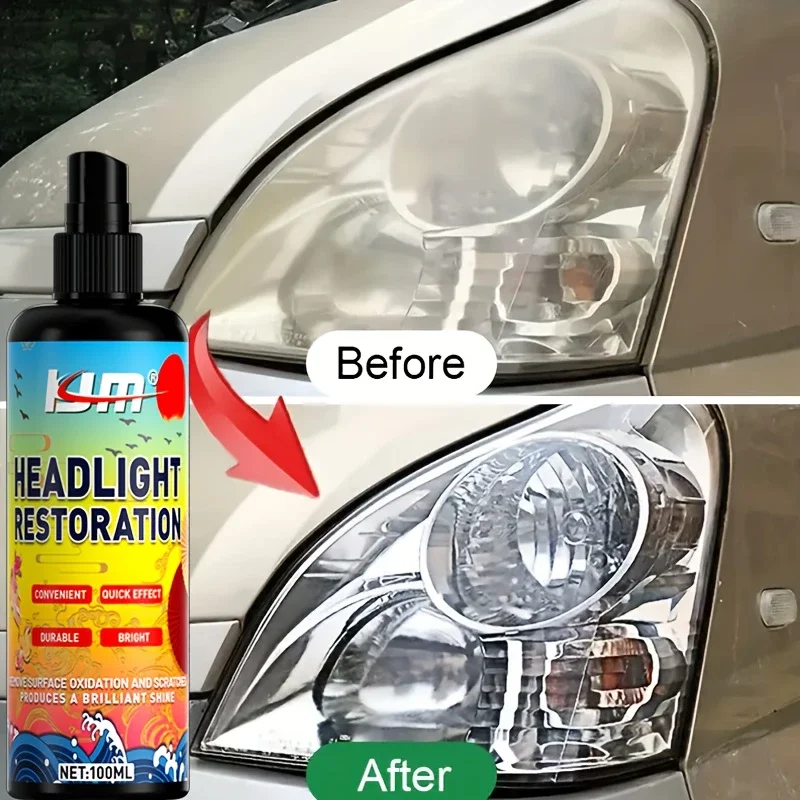 

Комплект для ремонта фар — прозрачный, яркий, усовершенствованный ремонтный раствор для фар, предотвращает пожелтение и окисление и прочный протектор.