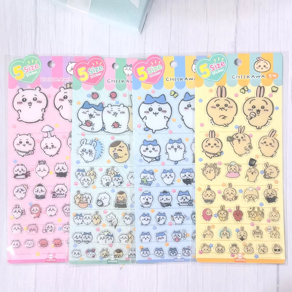 New Resin Sticker Chiikawa Little Eight Usachy Computer Sticker Cute 3D Decorative Sticker Exchange Gifts