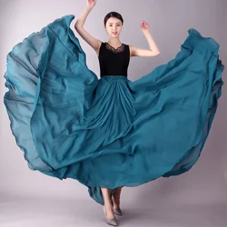 720 Degree Chiffon Skirt Ballet Dance Costume Women Gypsy Practice Wear Assorted Long Party Performance Modern Dresses