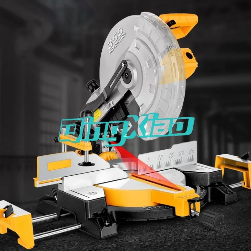14-inch Single-bevel Non-pull-bar Large Bevel Saw 355 Wood-aluminum Cutting Machine with Laser Positioning