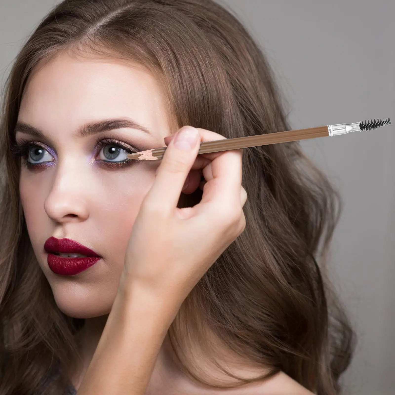 Wooden Eyebrow Pencil for Women Easy Application Delicate Strokes Natural Brow Shape Smudge Proof Eyebrow Shaper Pencil
