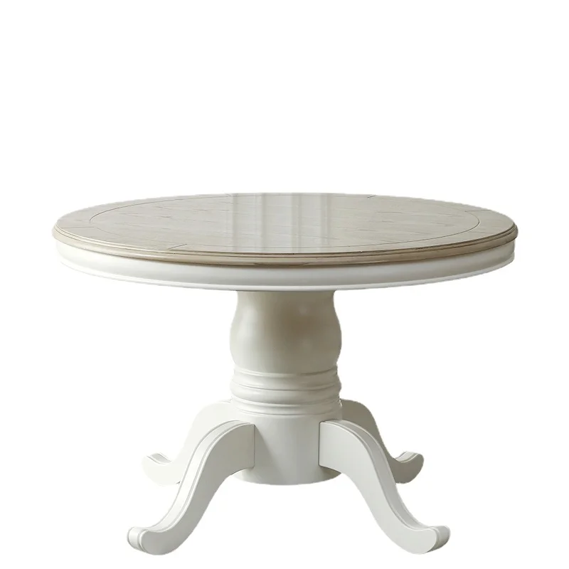 

ZL Solid Wood Dining Table Dining Tables and Chairs Set round Dining Room Table Dining Table