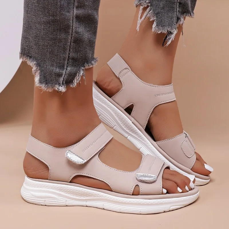 2024 New Elegant Women Sandals Women\'s Sport Style Lightweight Plus Size Slippers Women Sandals Plus Size 43