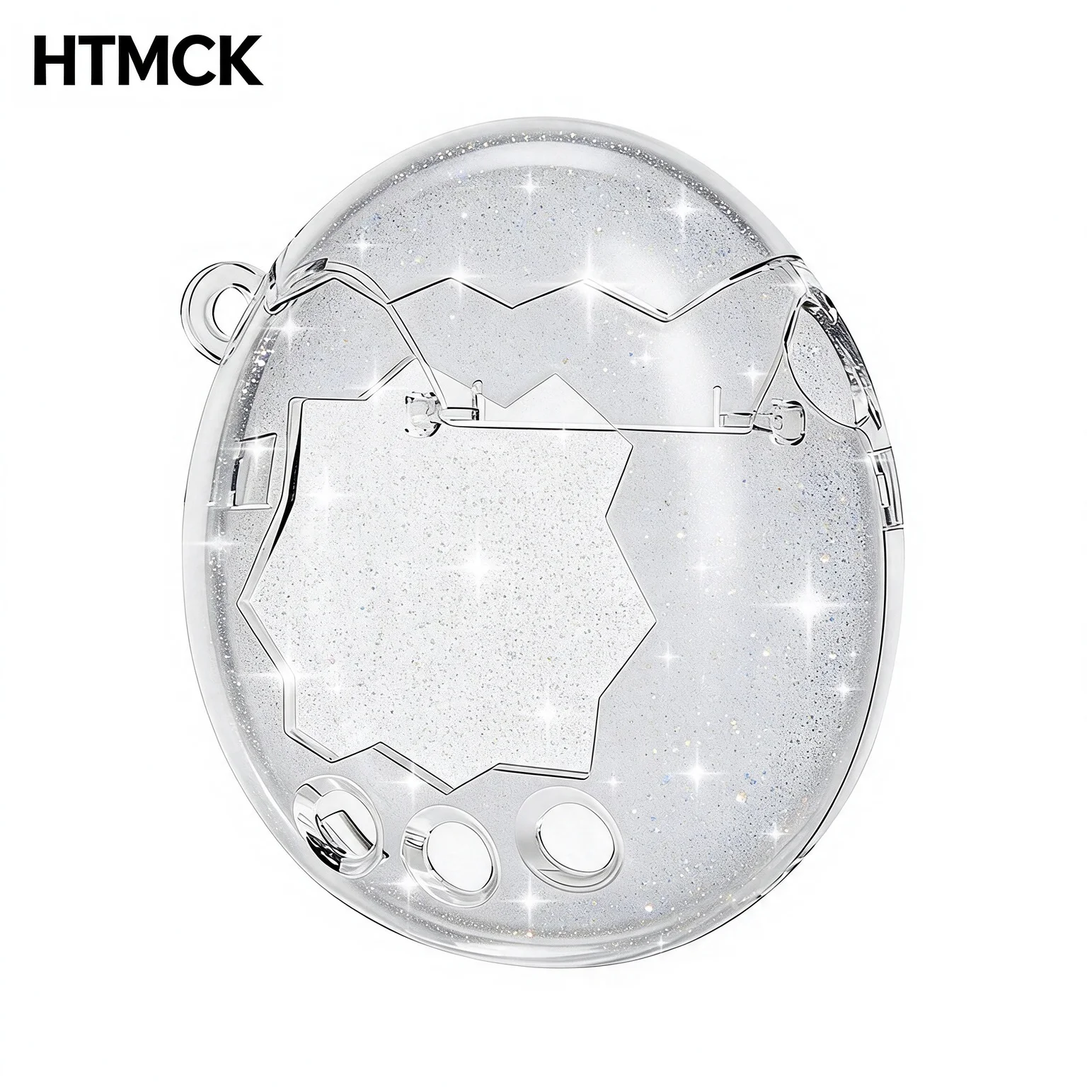 HTMCK 다마고치 파라다이스 투명 글리터 보호 케이스, 디지털 기기용 풀 커버, 충격 방지, 방수, 스크래치 방지 PC 커버