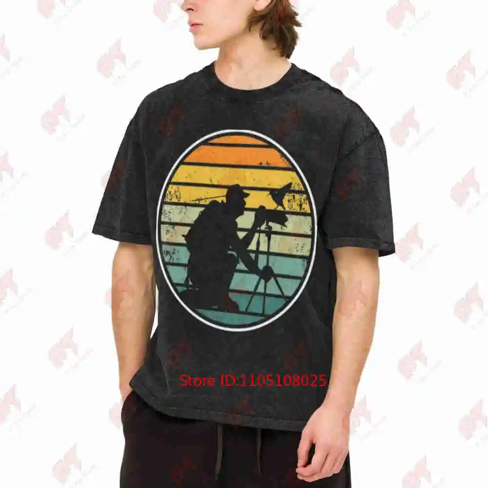 Bird Photographer Nature Lover Photography Enthusiast Vintage Washed Tee Pure Cotton T-Shirt
