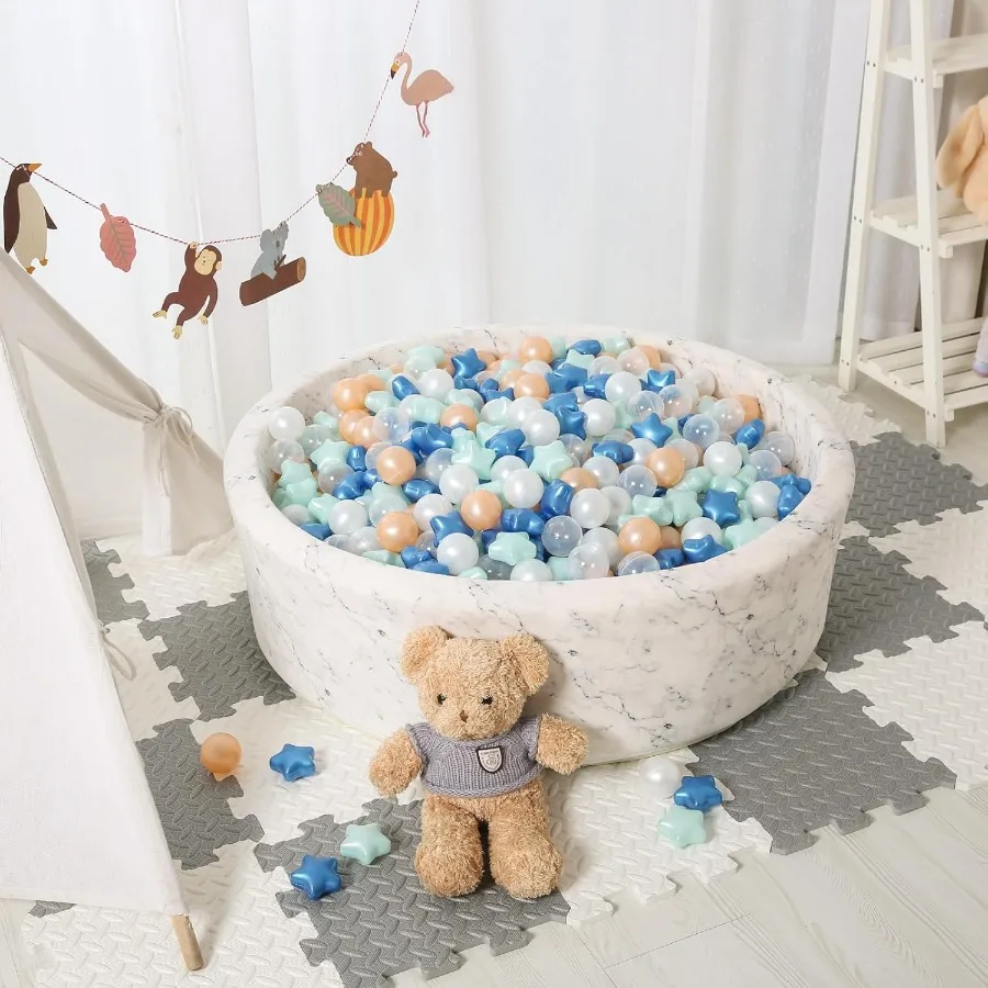 Ball Pit Balls 100pcs Crush Proof Plastic Star Balls 's Toy Balls Macaron Ocean Ball for Birthday Party Tent Games Pool