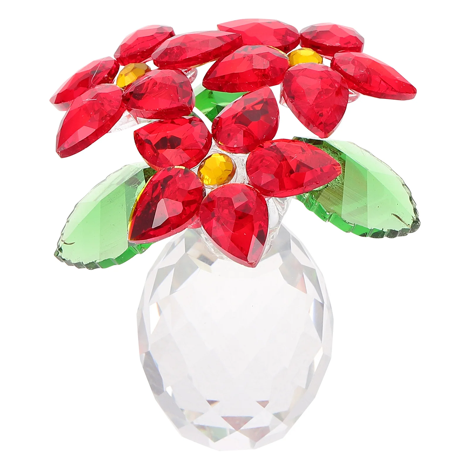 

Room Decor Vase Decorative Home Ornament Tabletop Centerpiece Decoration Crystal Craft Adornment