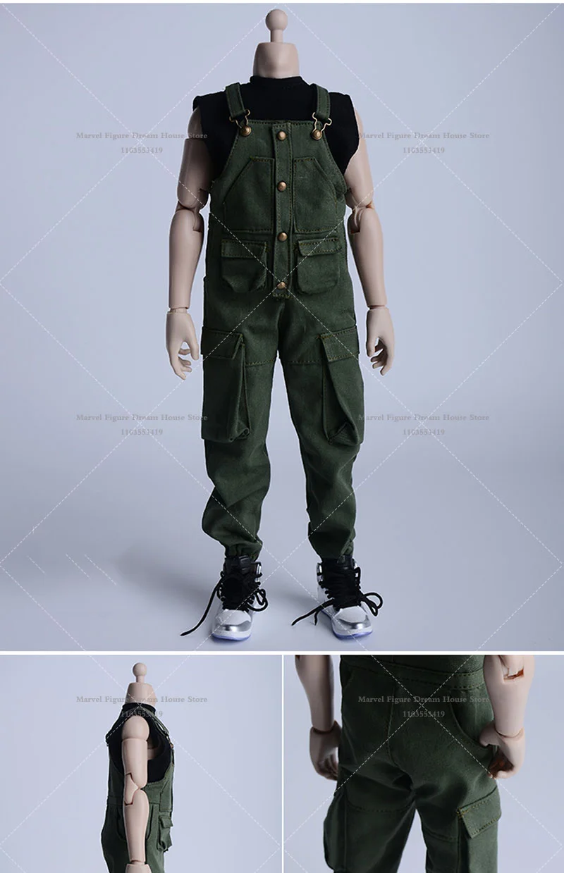 3ADemon Rijst Planet12FS008 1/6 Schaal Mannelijke Kleding Werkkleding Overalls Multipockets Tank Top Voor 12-inch 30CM Action Figure soldaat