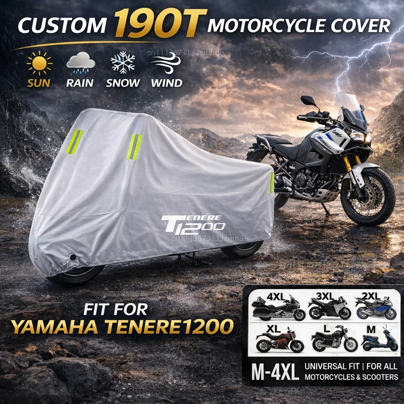 

For Yamaha Super Tenere tenere1200 Tenere 1200 2014-2021 Motorcycle Cover Waterproof UV Protective All Weather Cover
