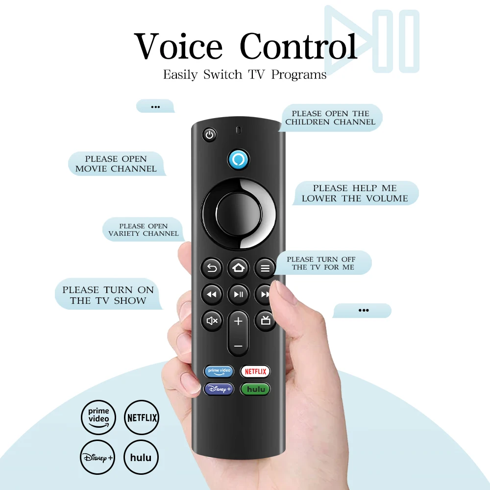 AF-V6 Voice Controlled Remote Replacement for Smart TV is compatible with Fire TV Stick 4K / 4K Max TV models