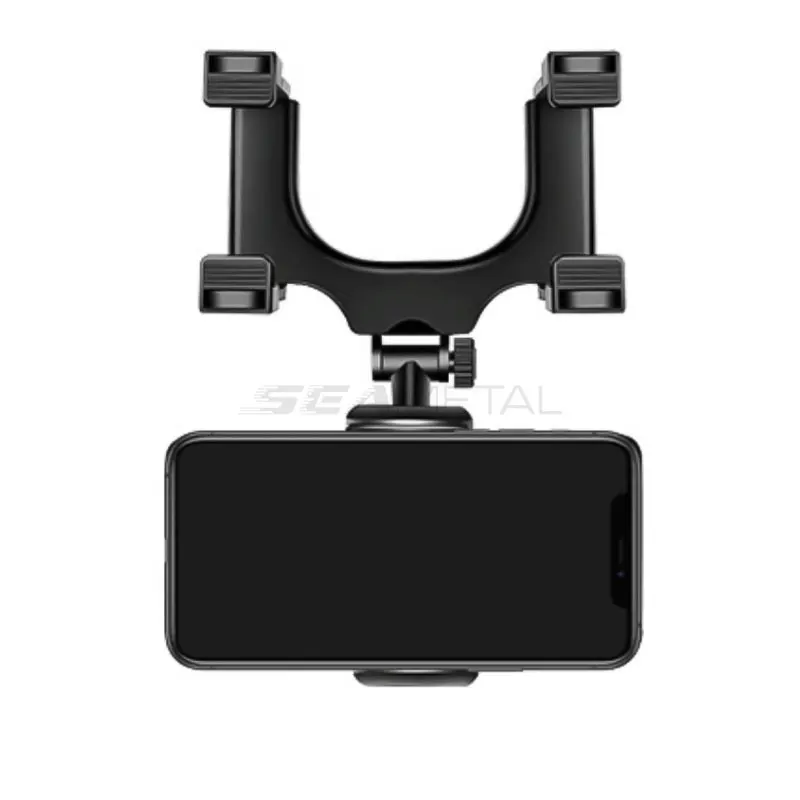 SEAMETAL Rückspiegel-Telefonhalter für das Auto, freie Rotationseinstellung, Telefonhalterung, stabiler Greifer, Smartphone-Navigationshalterung