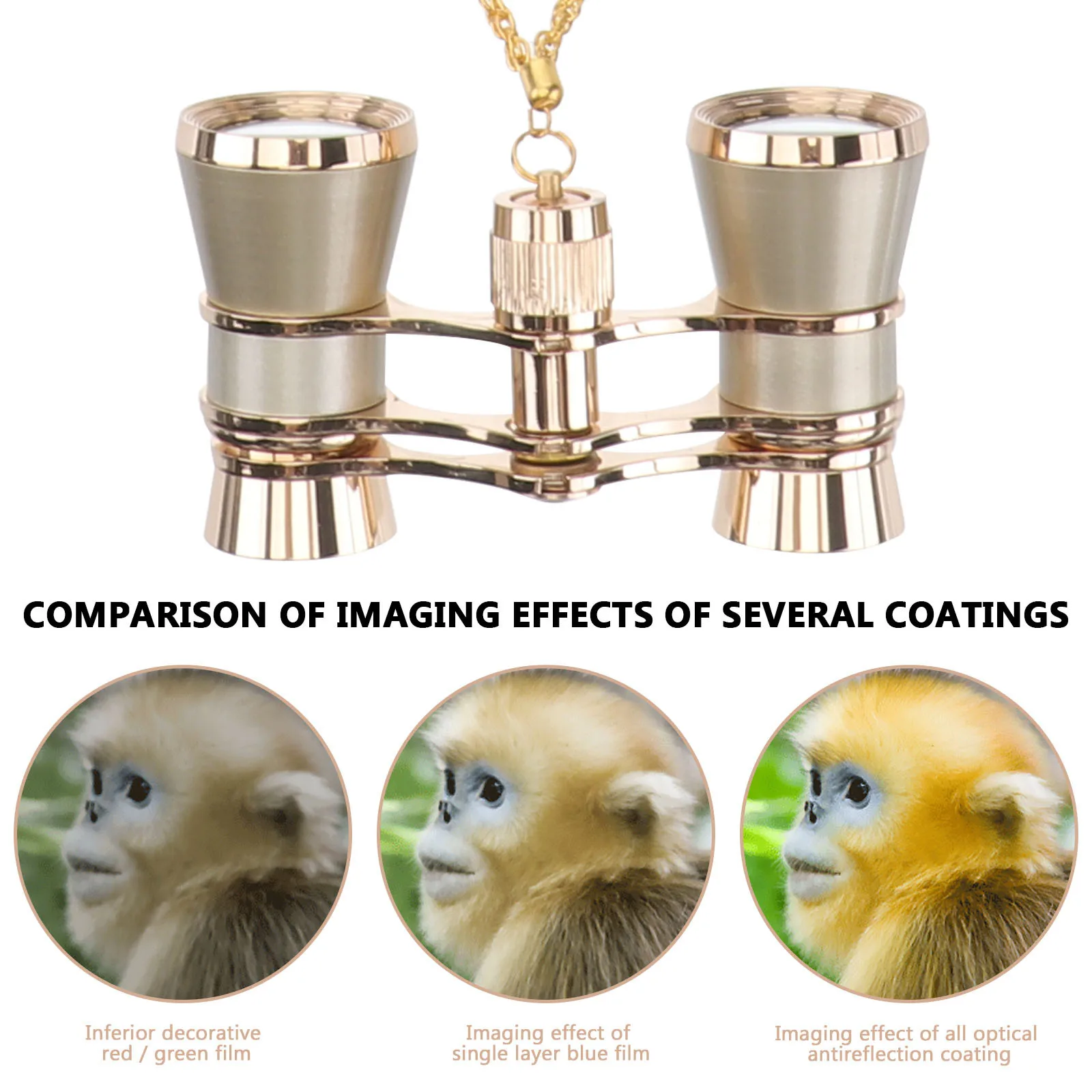 3X25 Portable Aluminum Alloy High Power Night Vision Telescope For Travel Hiking Camping Bird Watching Outdoor Events