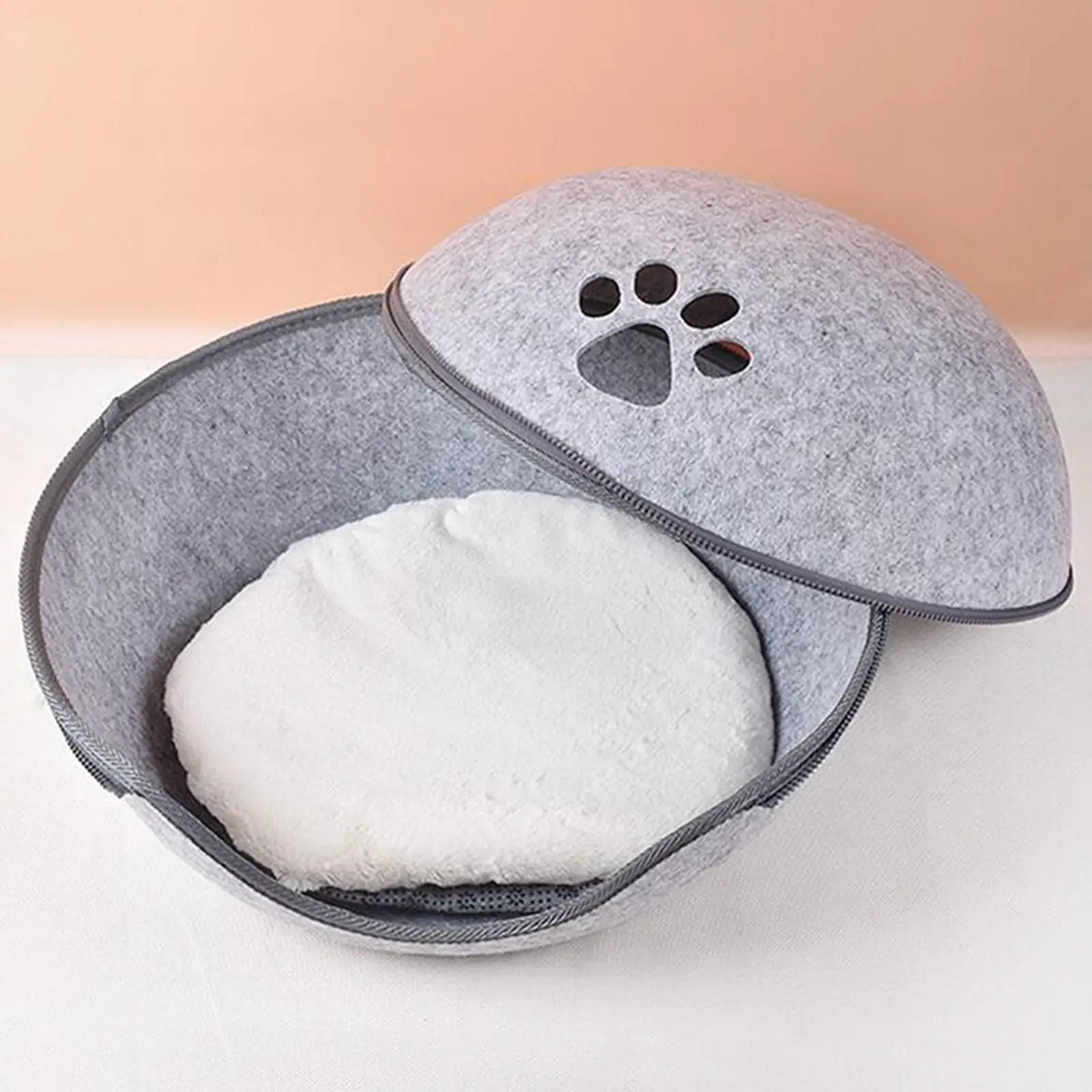 Donut Cats Tunnel Bed Interactive Bed Toy House, Indoor Outdoor All Seasons Breathable Removable Cat House Pet Cave Bed