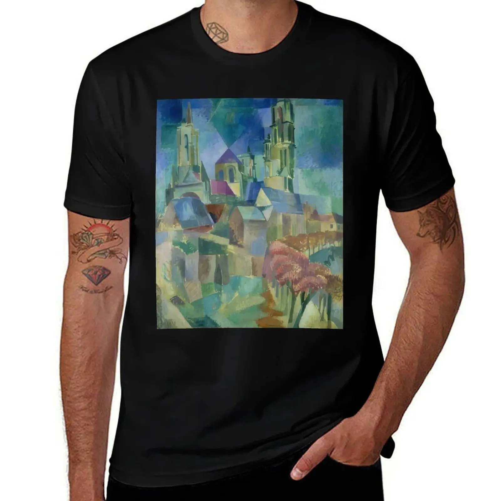 

Robert Delaunay T-Shirt summer top tshirts personalised oversize t-shirts man blacks slim fit t shirts for men