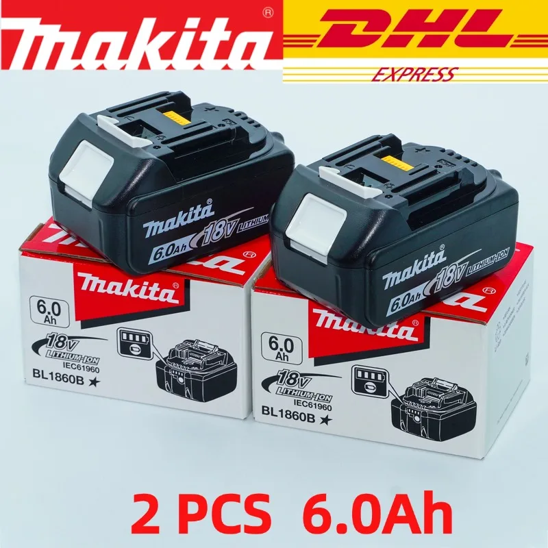 Nieuwe Makita 6Ah voor Makita 18V Power tool Batterij BL1840 BL1830B BL1850B BL1850 BL1860 BL1815 Vervangende Lithium Batterij