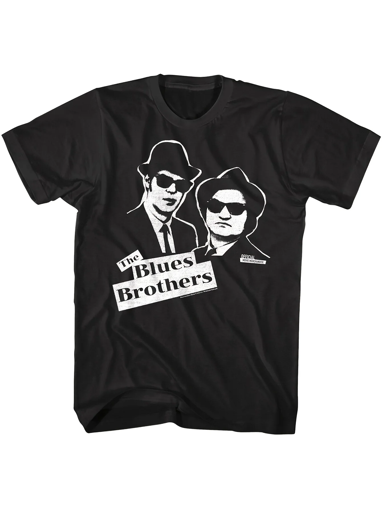 Мужская футболка Blues Brothers Jake Elwood Stencil Belushi Aykroyd Last Exit homme, мягкий топ для повседневной носки