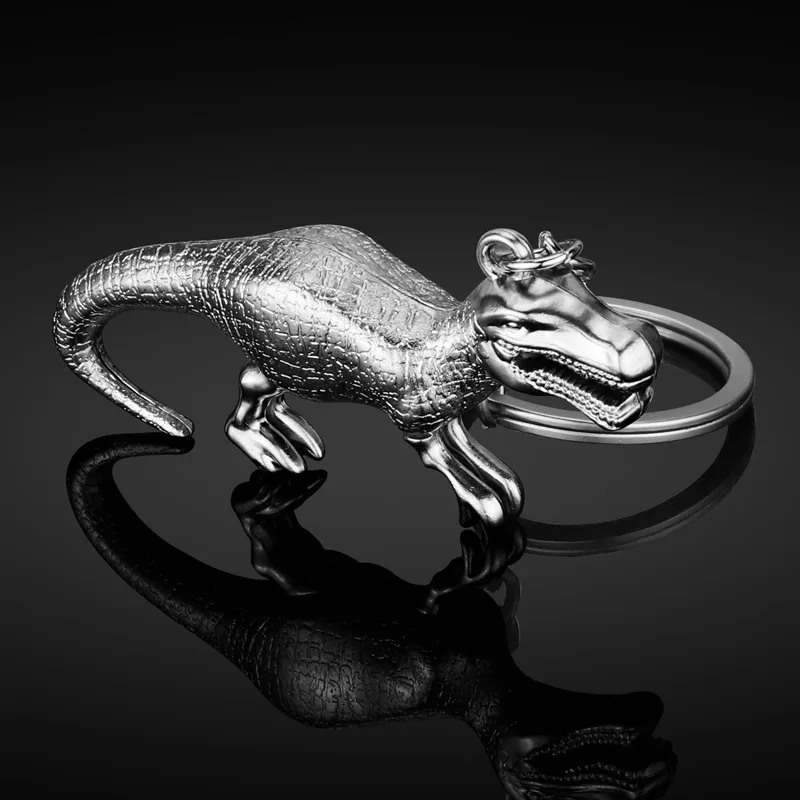 Shonemes Jurassic Dinosaur Keychain Exquisite Alloy Key Chains Keyring Bags Charms Accessory Gifts