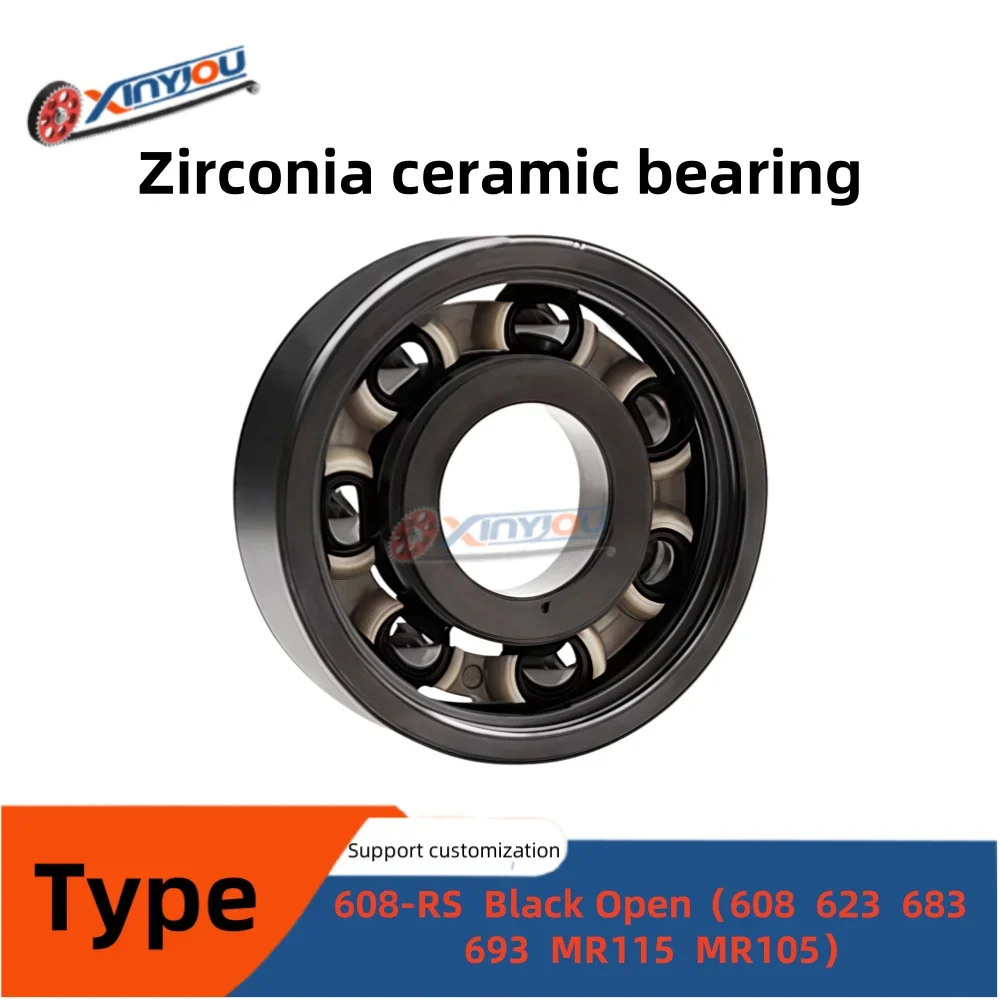 Zirconia Ceramic Miniature Ball Bearing 608/623/683/693/MR115/MR105 Anti-Corrosion High Temp Non-Magnetic Low Friction for Hobby