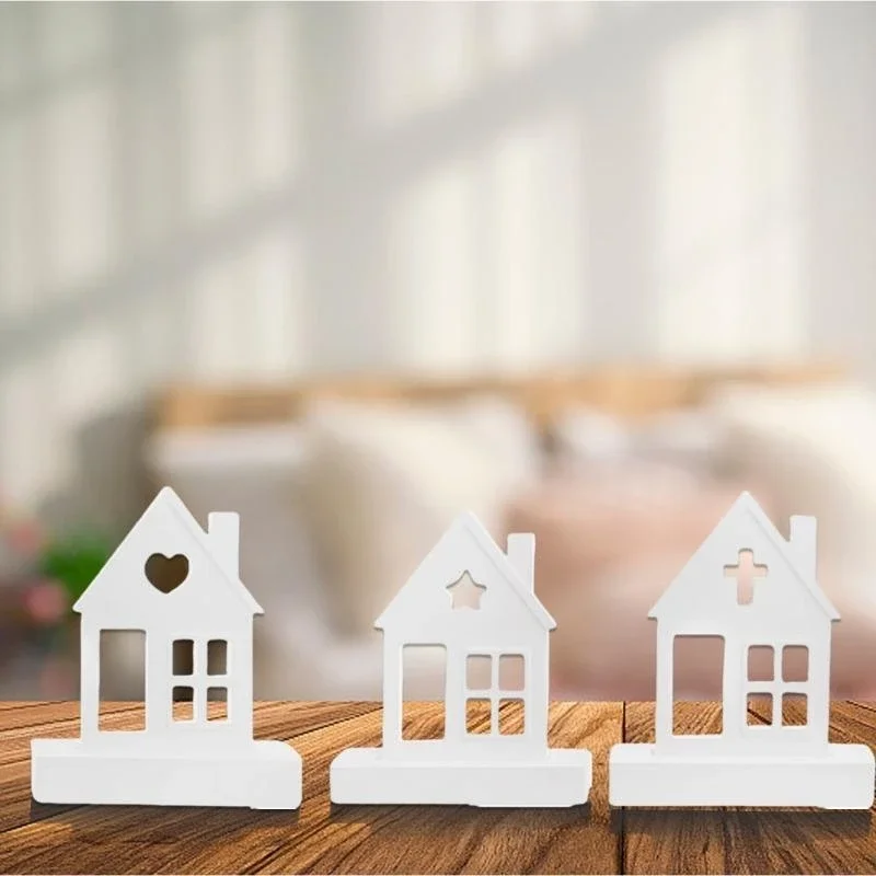 

House Shaped Silicone Molds for Baking Chocolate Cake Fondant Decoration, Plaster Decorations, Home Decorations Y5GB