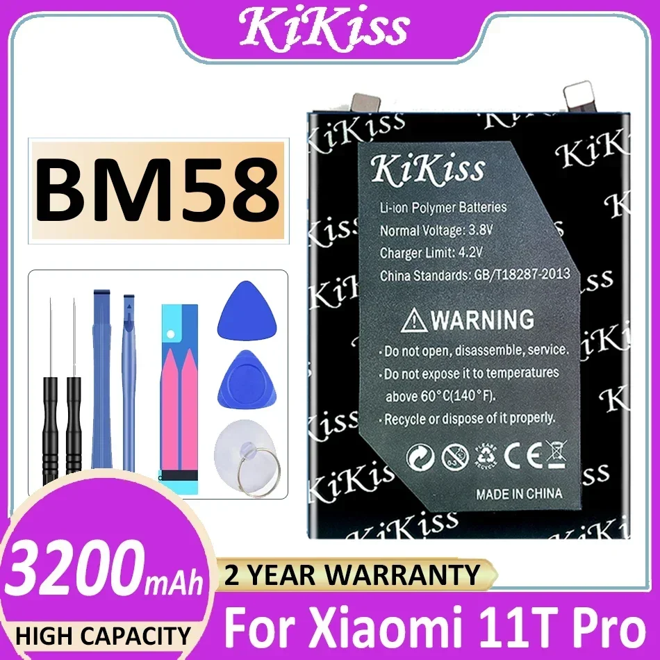 Battery BM58 3200mAh For Xiaomi 11T Pro 11TPro 5G Mix 4 Mix4 Bateria