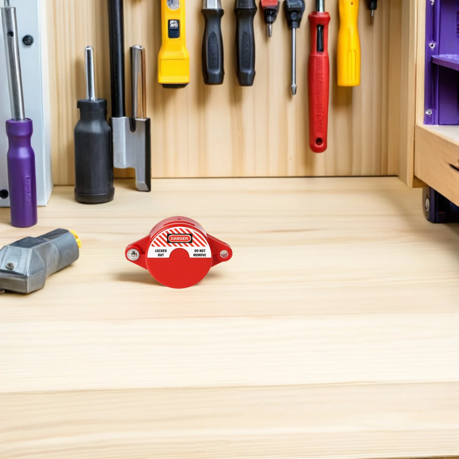 

Gate Valve Lock Rotating Valve Locking Device Safety Disc Industrial Durable ABS Material for Water Gas Propane Valves 25-64mm