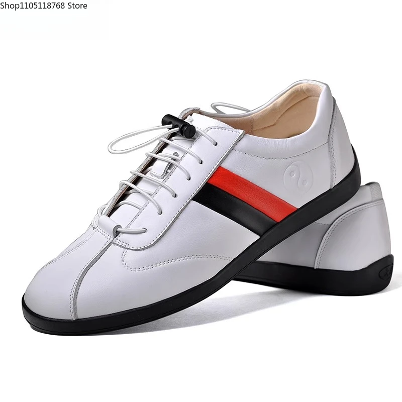 Genuine Leather Kung Fu Tai Chi Shoes Martial Art Shoes Sports Sneakers Cowhide Cowhide Tendon Bottom Casual