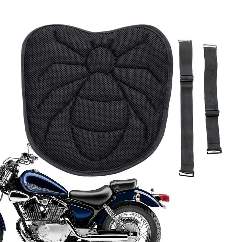 Pressure Relief Motorcycle Air Cushion Thickened Hemming Motorcycle Seat Cushion Shock-Absorbing Gel Seat Pad Gift For Family