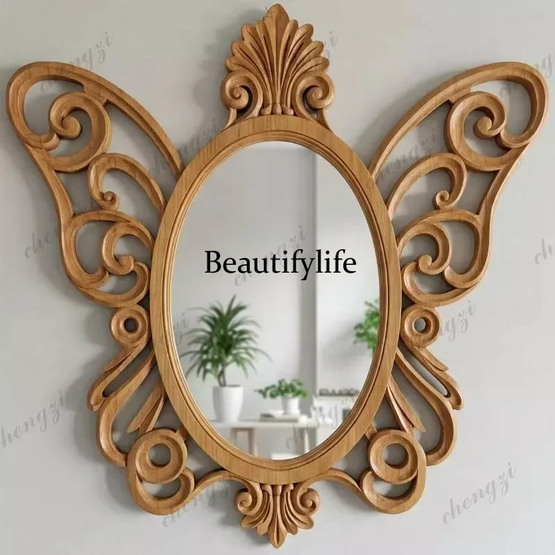 Irregular Big Decorative Mirrors Retro Luxury Bedroom Wall Make Up Mirror Vanity Aesthetic Girls Espelho