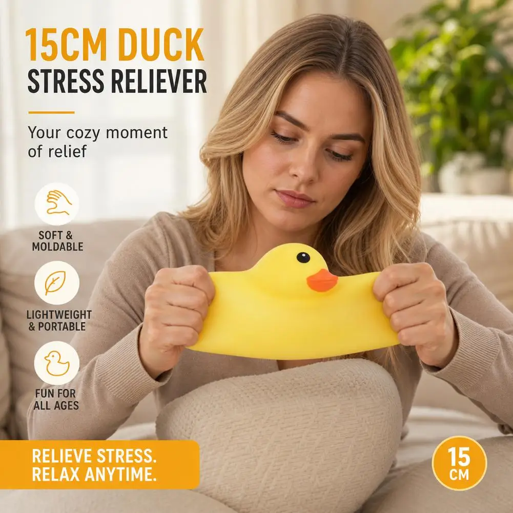 Yellow Duck Fidgets Squishy Toys Cute Goose Squeezes Animals Vent Toys Adults Decompression Stretch Toy Friends Best Gift