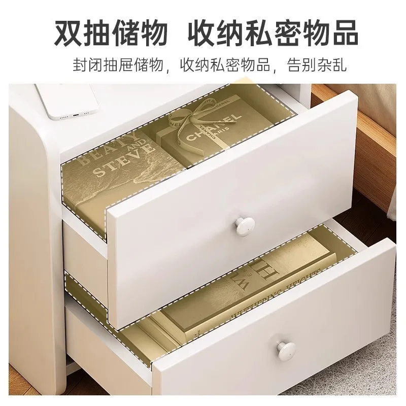 Simple small bedside storage cabinet household bedroom mini bedside shelf simple modern storage cabinet
