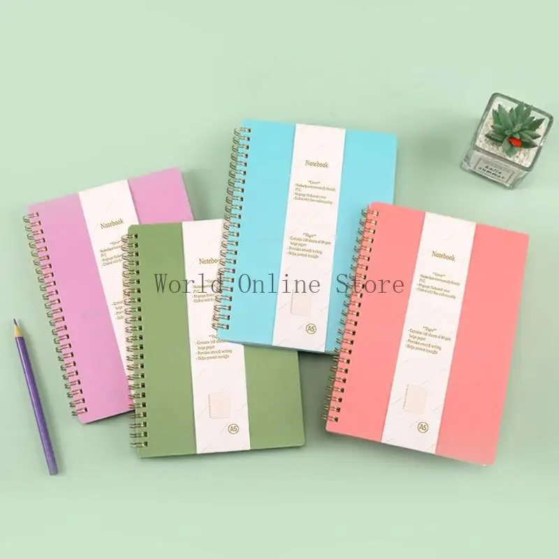 

Twin Coil Binding Hardcover Notebook Lined Journal 160 Pages for Writing Note Taking College Ruled Note Book Notepads 87HC