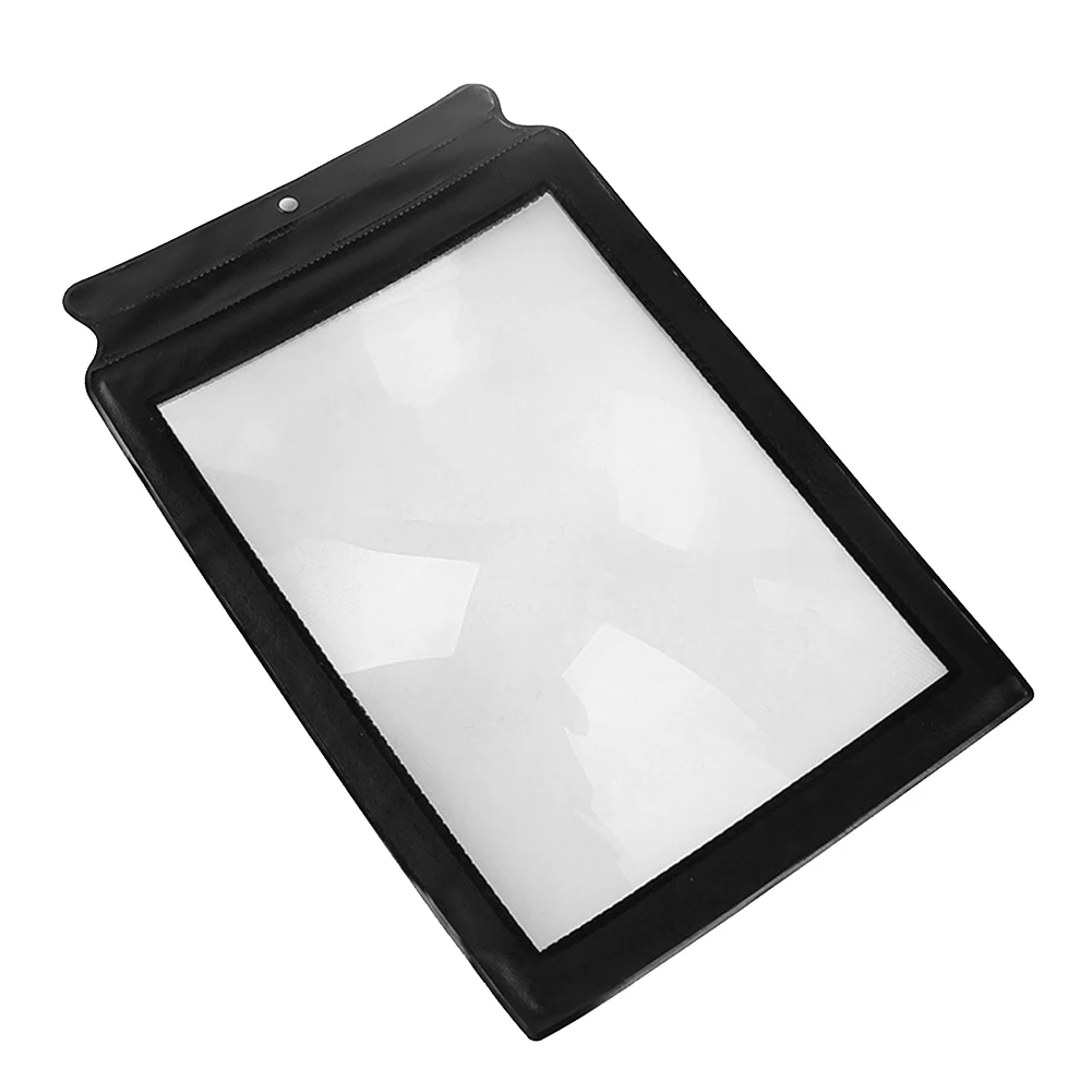 Handheld Page Magnifier Flexible 3X Bookmark Flat Magnifier A4 Magnifying Lens Sheet for Low Vision Seniors Reading Small Prints