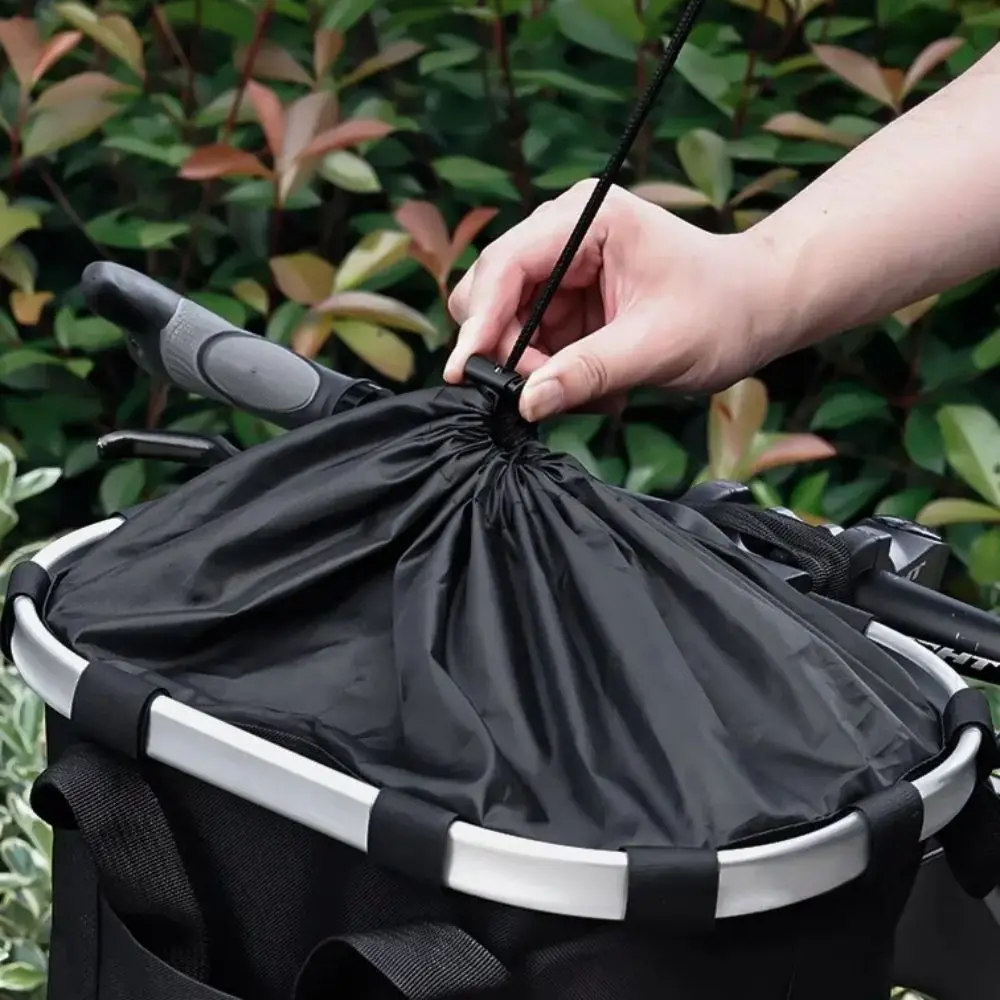 سلة أمامية للدراجة قابلة للفصل، قابلة للطي، حقيبة حمل جيدة للكلاب الأليفة، إطار من سبائك الألومنيوم باللون الأسود