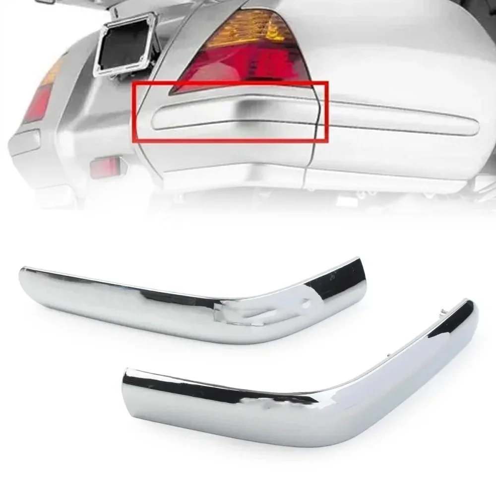 

GL 1800 Motorcycle Saddlebag Pannel Decoration Strips ABS Chrome For Honda GoldWing GL1800 2001-2006 2007 2008 2009 2010 2011