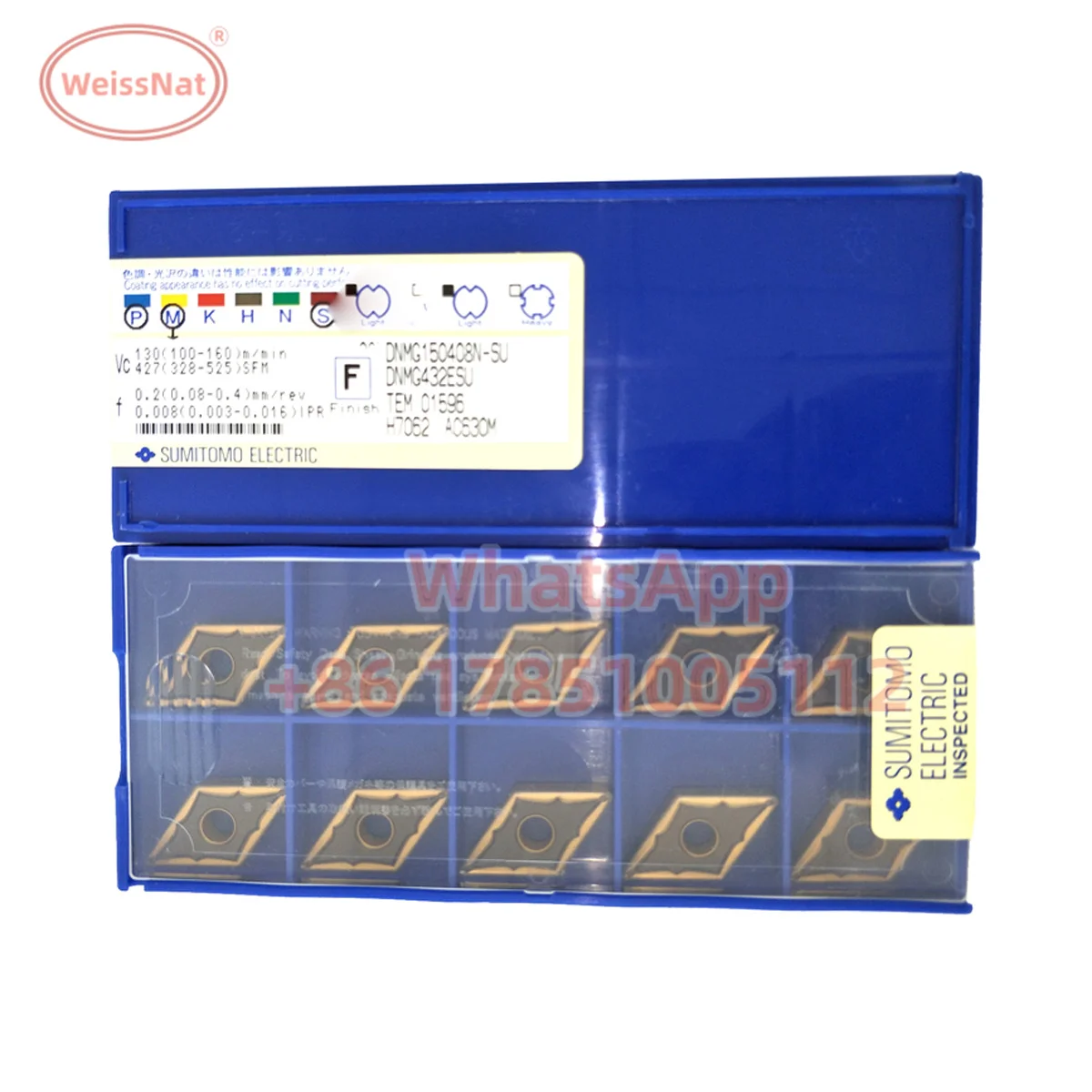 

DNMG150402N DNMG150404N DNMG150408N DNMG150604N DNMG150608N AC630M AC700G AC510U AC520U AC530U Carbide Insert DNMG Inserts