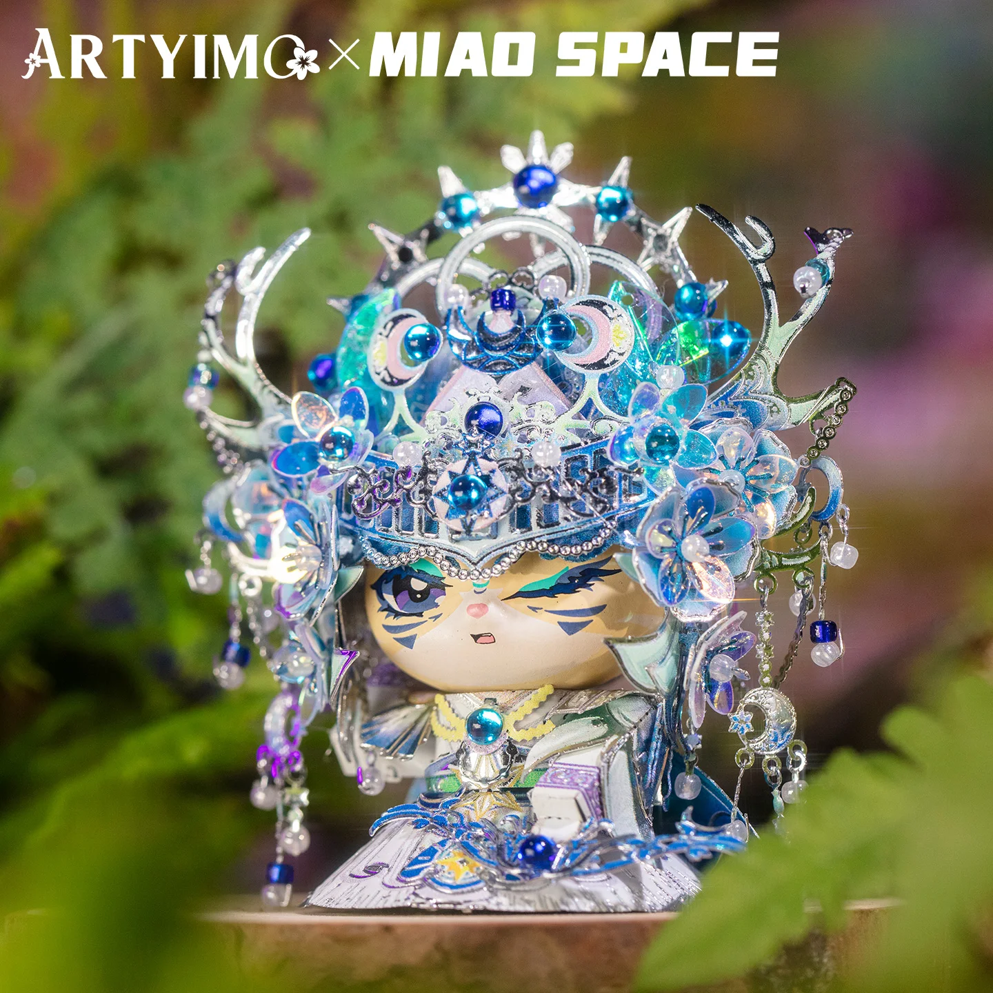 ARTYIMO Artemis MIAO 3D Metal Puzzle DIY Assembly Kit, Brain Teaser, Desk Decor, Christmas Halloween Birthday Gift, Collectible