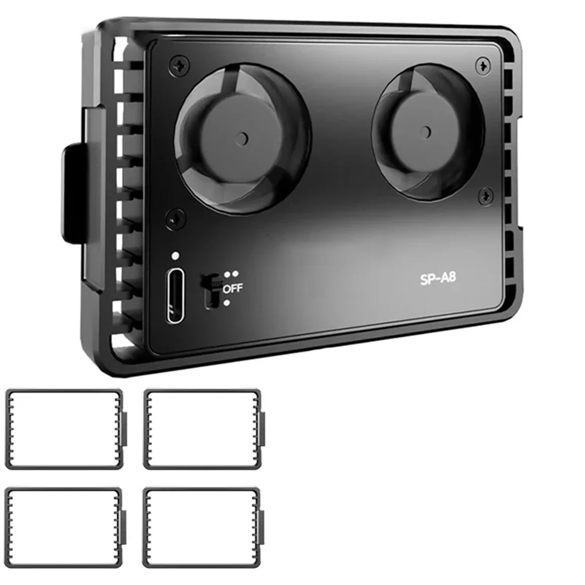 Nuova ventola di raffreddamento della fotocamera SP-A8 per Canon Sony FUJI A7M4 ZVE1 A6700 A7C2 ZVE10 ZV1 R5 90D XS10 XT4 X-H2S Sistema di raffreddamento Dslr