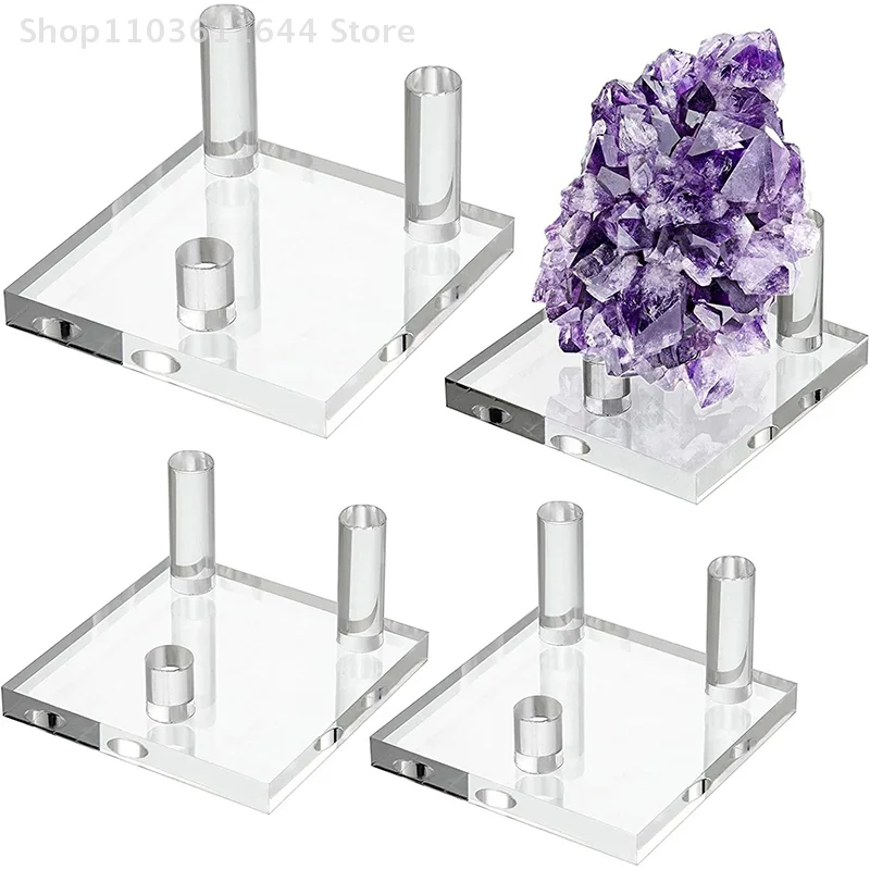 

Acrylic Display Stand Holder Suport Shelf Base For Minerals Rock Specimens Geode Stones Jewelry Small Collectibles Display Rack