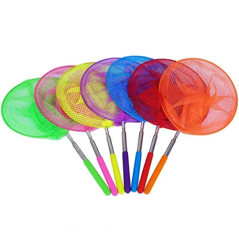 50*20*5cm 300g Random Color Children's Copy Net Insect Net Butterfly Catching Insect Net Stainless Steel Telescopic