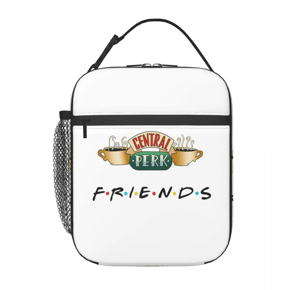 Funny Friends TV Show Portable Lunch Boxes Leakproof Central Perk Cafe Comic Thermal Cooler Food Insulated Lunch Bag School