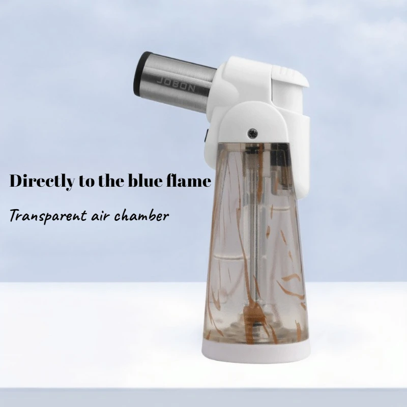

2025 New Large Firepower Direct Blue Flame Inflatable Spray Gun Metal Plastic Windproof Lighter Outdoor Barbecue Camping Igniter