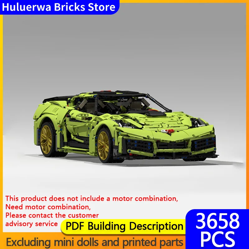 

Speed Racing Car Model MOC Building Bricks C7 ZR1 Top Tier Sports Car Modular Technology Gifts Holiday Assemble Children Toys